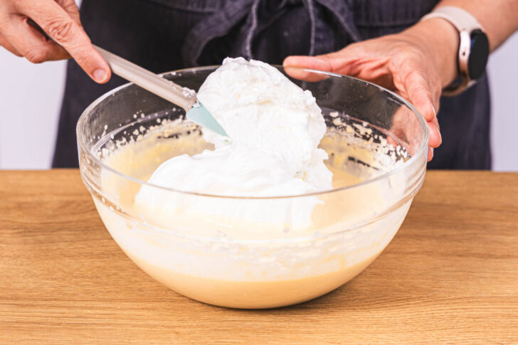 Eischnee unterheben