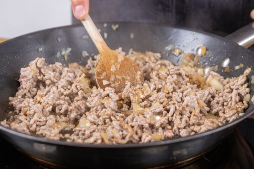 Hackfleisch anbraten