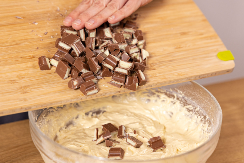 Kinderschokolade dazugeben