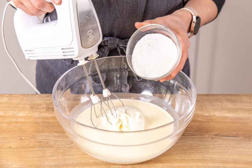 Sahnesteif dazugeben