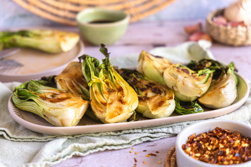 Gegrillter Pak Choi