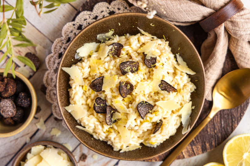 Risotto mit frisch geriebenem Trüffel