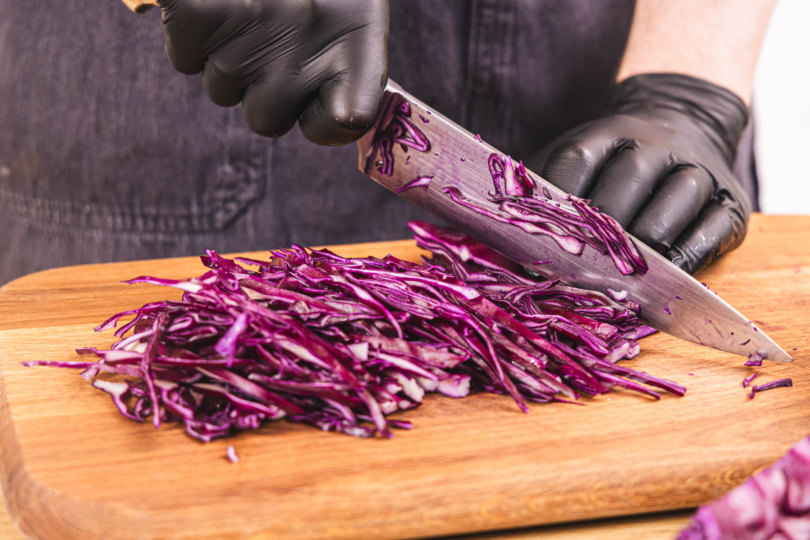 Rorkohl schneiden
