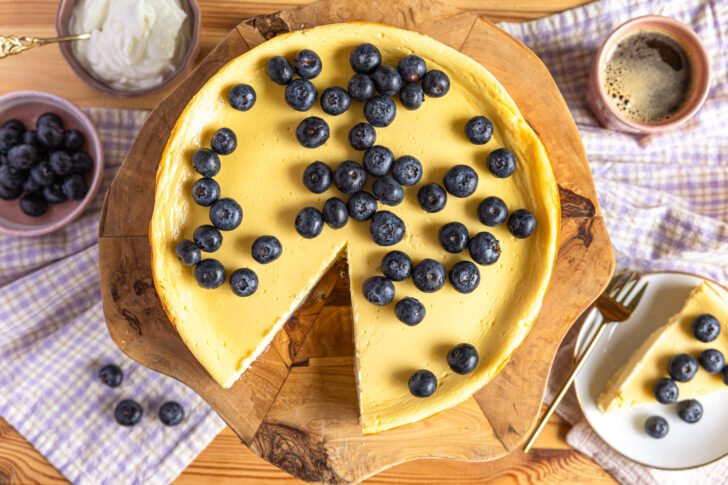 Skyr-Käsekuchen ohne Boden