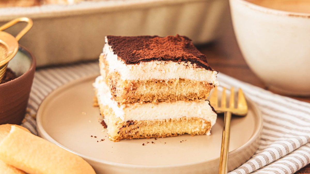 Tiramisu ohne Ei mit Sahne und Mascarpone