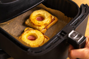 Toast Hawaii im Airfryer