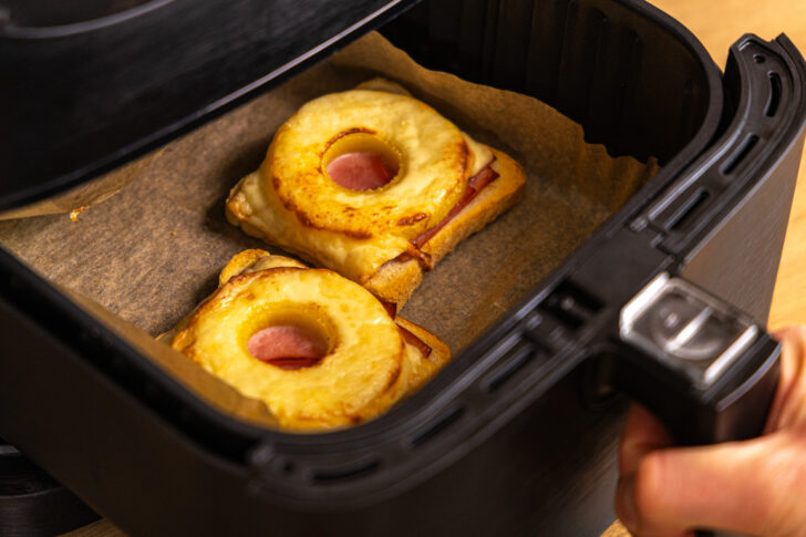 Toast Hawaii im Airfryer