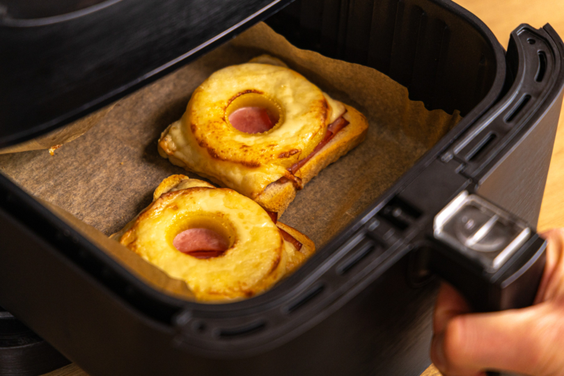 Toast Hawaii im Airfryer