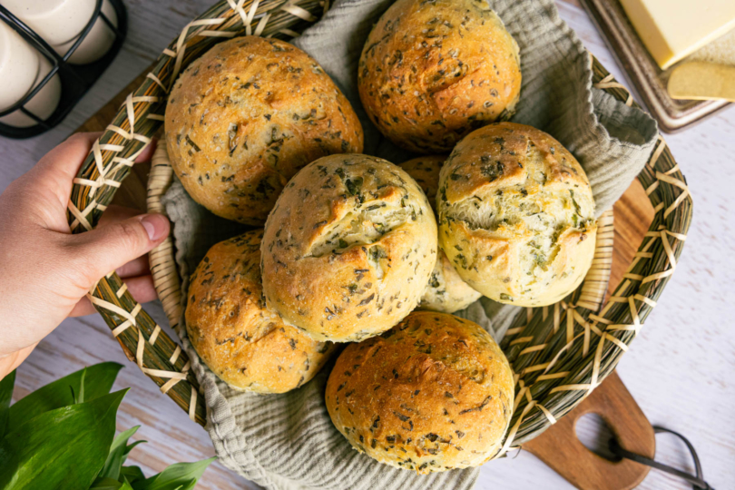 Bärlauch-Brötchen