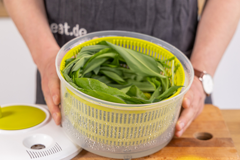 Bärlauch trocken schleudern