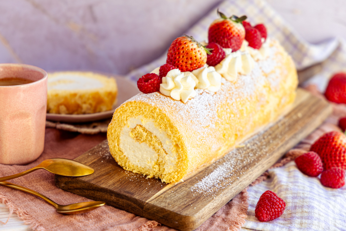 Grundrezept für eine Biskuitrolle