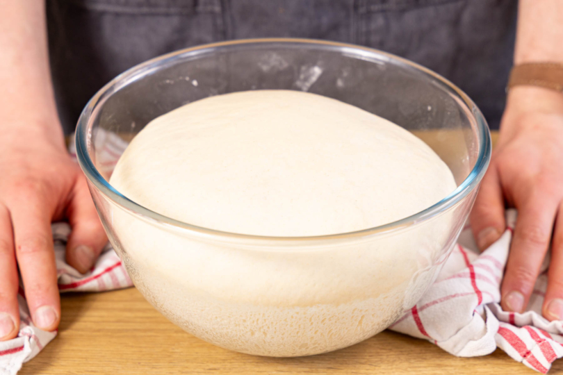 aufgegangener Hefeteig