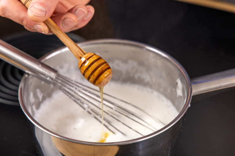 Optional Honig dazugeben