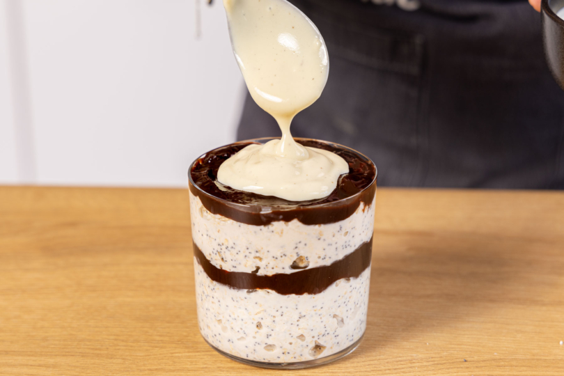 Vanillejoghurt dazugeben