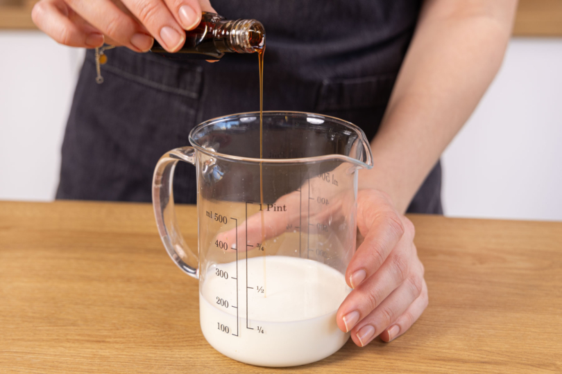 Vanilleextrakt dazugeben