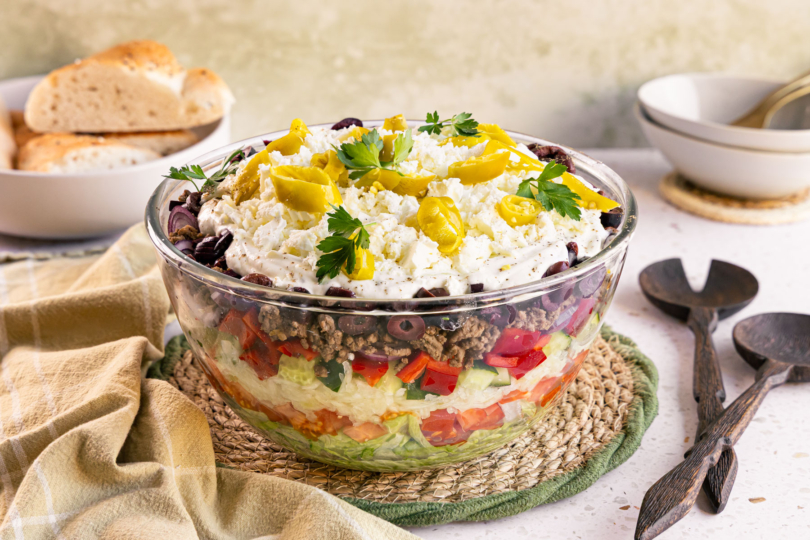 Griechischer Schichtsalat