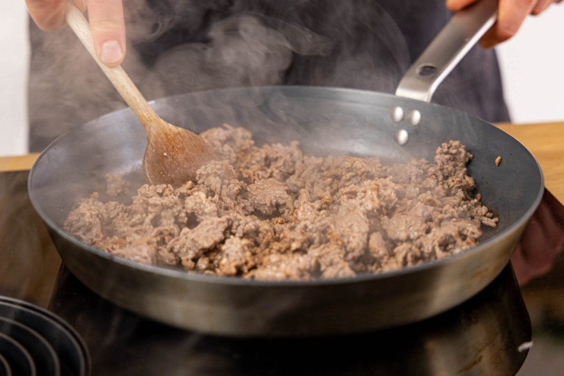 Hackfleisch braten