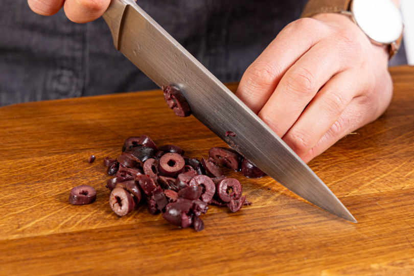 Oliven hacken