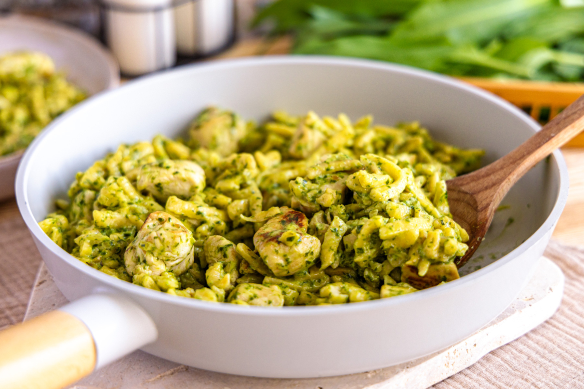 Hähnchen-Bärlauch-Pfanne