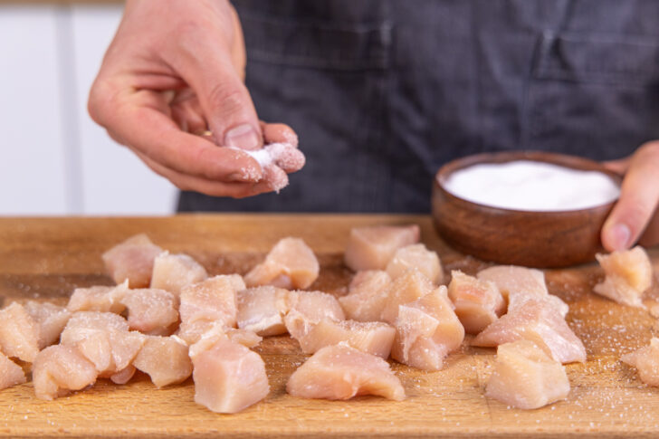 Fleisch salzen