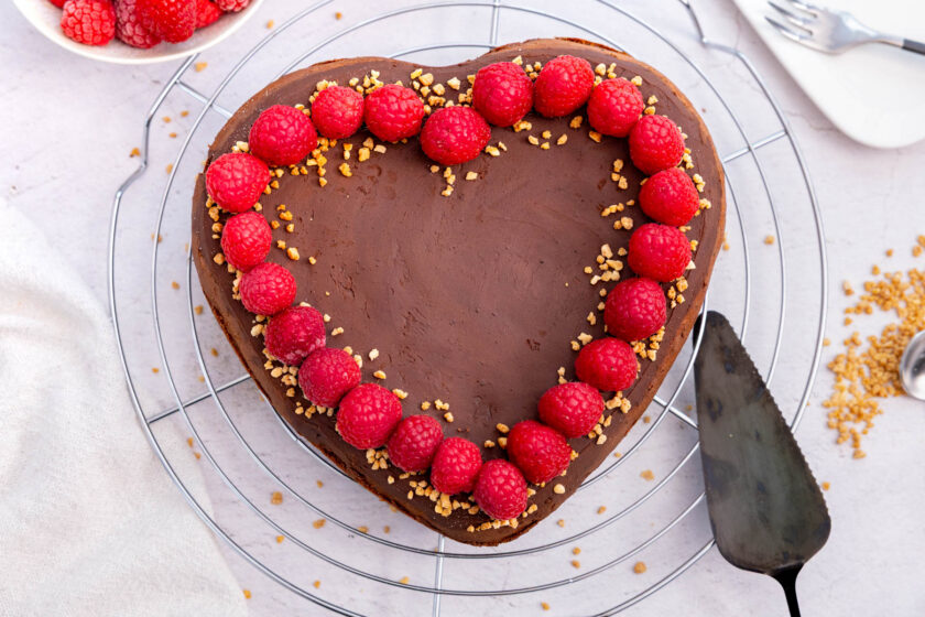 Herzform-Kuchen