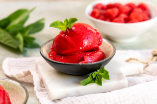 Himbeersorbet