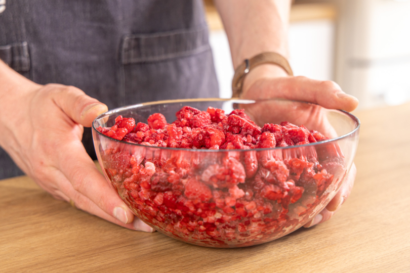 Himbeeren antauen lassen