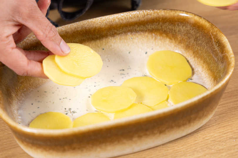 Kartoffelgratin schichten