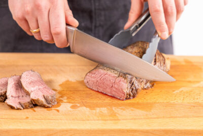 klassisches Chateaubriand in Scheiben schneiden
