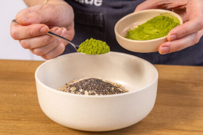 Matcha dazugeben