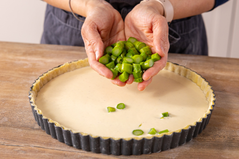 Spargelenden dazugeben