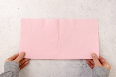 Mittelfaltung Serviette