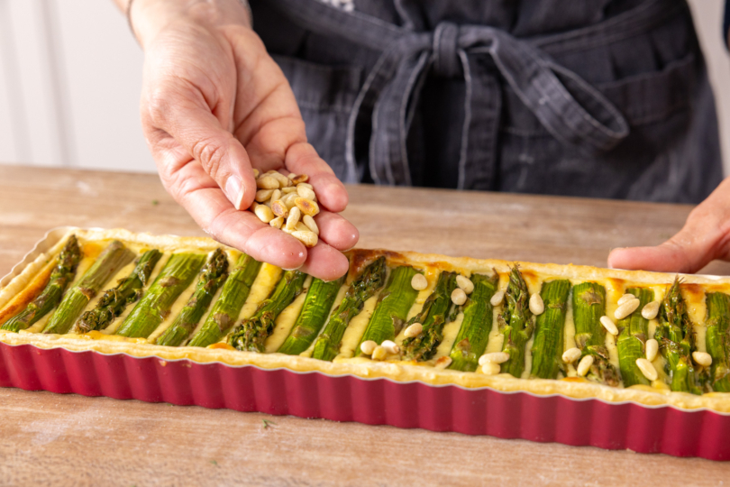 Pinienkerne verteilen