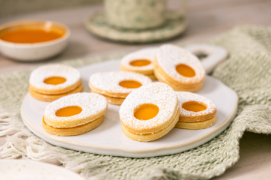 Knusprige Spiegelei Kekse