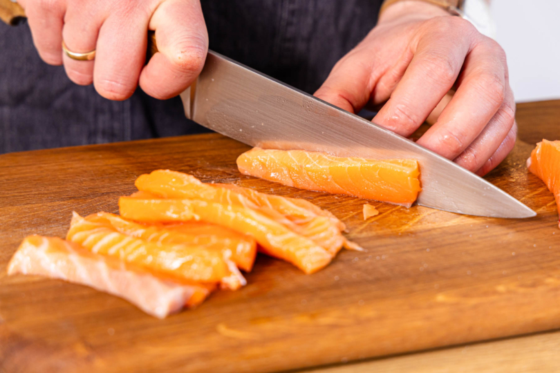 Lachs schneiden