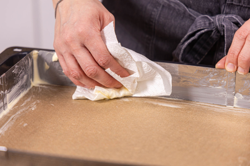 Backrahmen einfetten