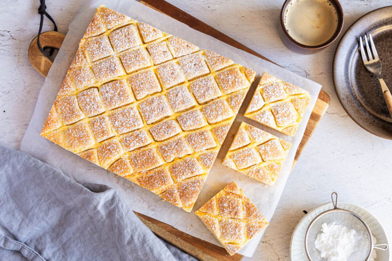 Steppdeckenkuchen top-down