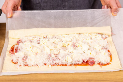 Stromboli zusammenrollen