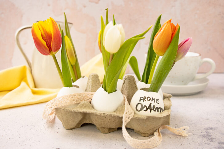 Tischdeko zu Ostern basteln