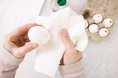 Herstellungsdatum von Ei entfernen