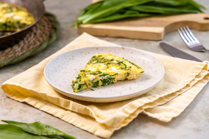 Ein Stück Bärlauch Frittata