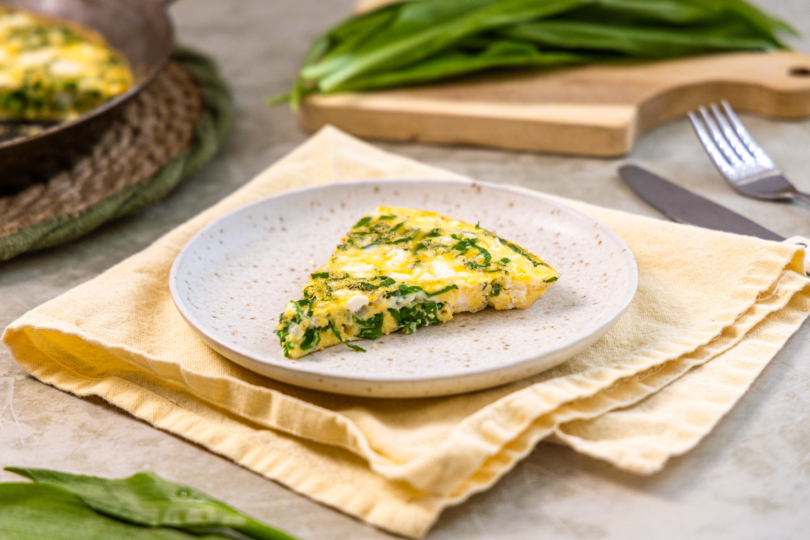 Ein Stück Bärlauch Frittata