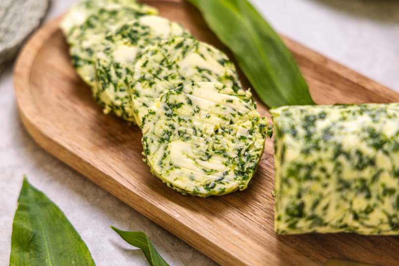 Bärlauchbutter Scheiben