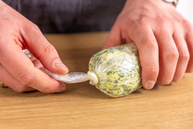 Frischhaltefolie verschließen