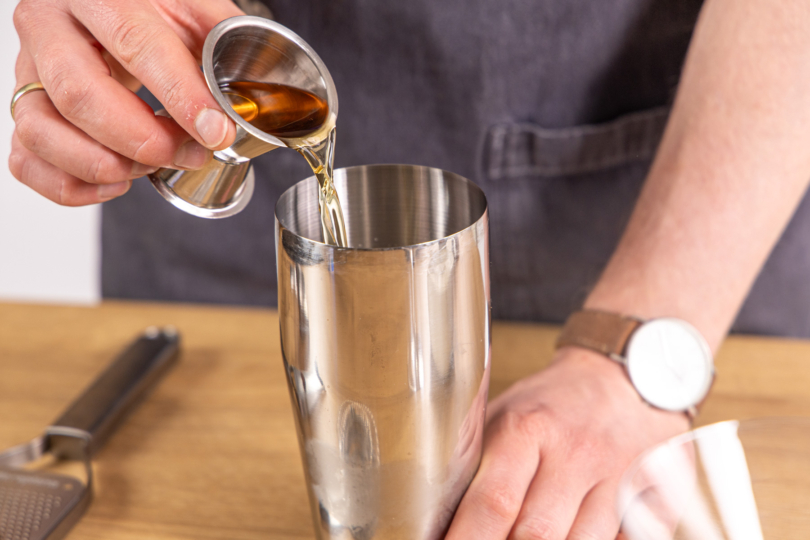 Cognac dazugeben