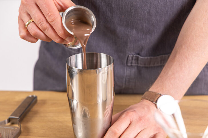 Creme de Cacao dazugeben