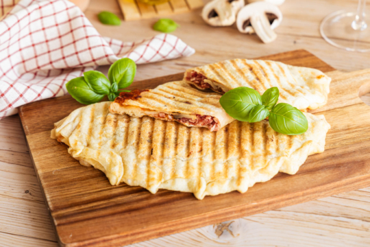 Calzone vom Kontaktgrill