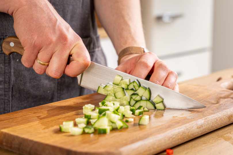 Gurke schneiden