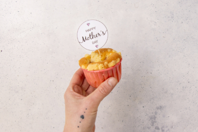 Muffin mit Cupcake Topper zum Muttertag