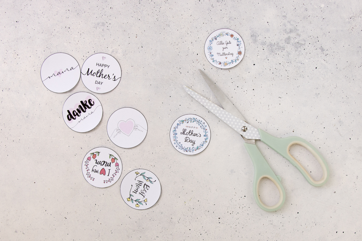 Cupcake Topper Vorlagen ausschneiden